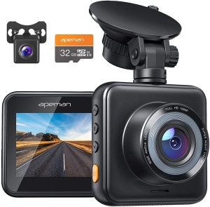 APEMAN Dual Lens Dash Cam for Cars