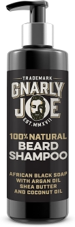 Gnarly Joe Natural Beard Shampoo - Black Soap, Shea Butter & Coconut