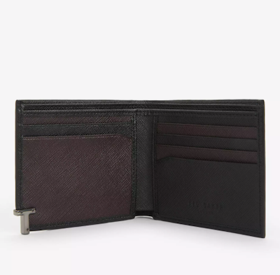 Ted Baker Aspect T Branded Leather BiFold Wallet