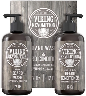 Viking Revolution Beard Wash & Conditioner Set