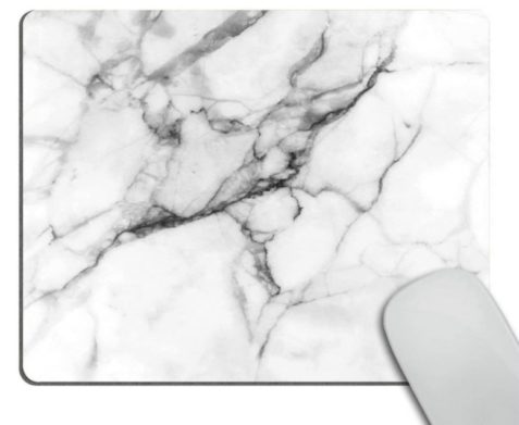 Wasach Marble Mousepad White Marble Print Mouse Mat