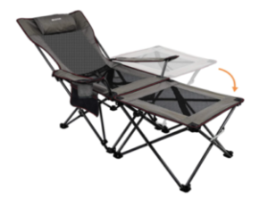 XGEAR Camping Chairs Folding Reclining Portable Chair