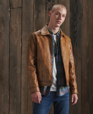 Superdry Indie Coach Leather Jacket